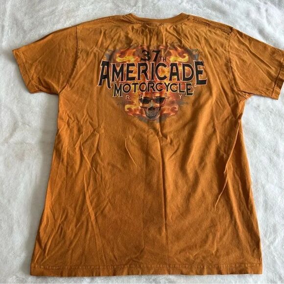 Harley Davidson Americade Graphic Tee Size Medium - Picture 6 of 10